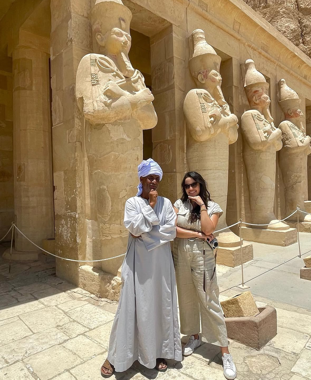 Camila Sáenz en uno de sus viajes alrededor del mundo.