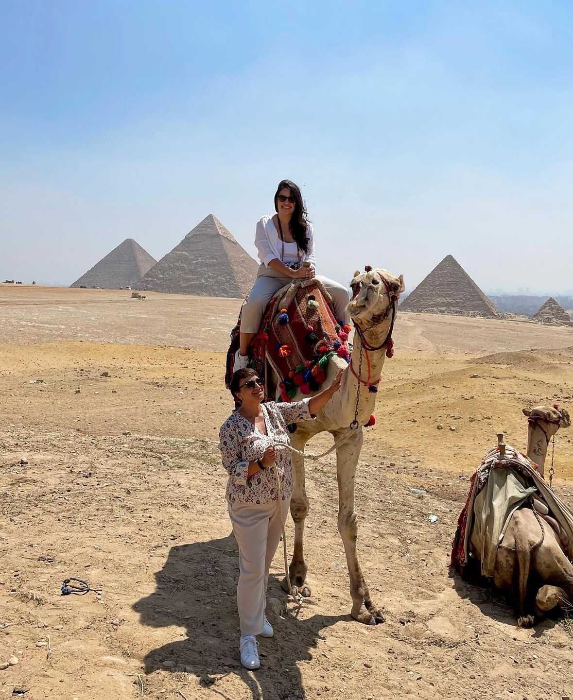 Camila Sáenz en uno de sus viajes alrededor del mundo.