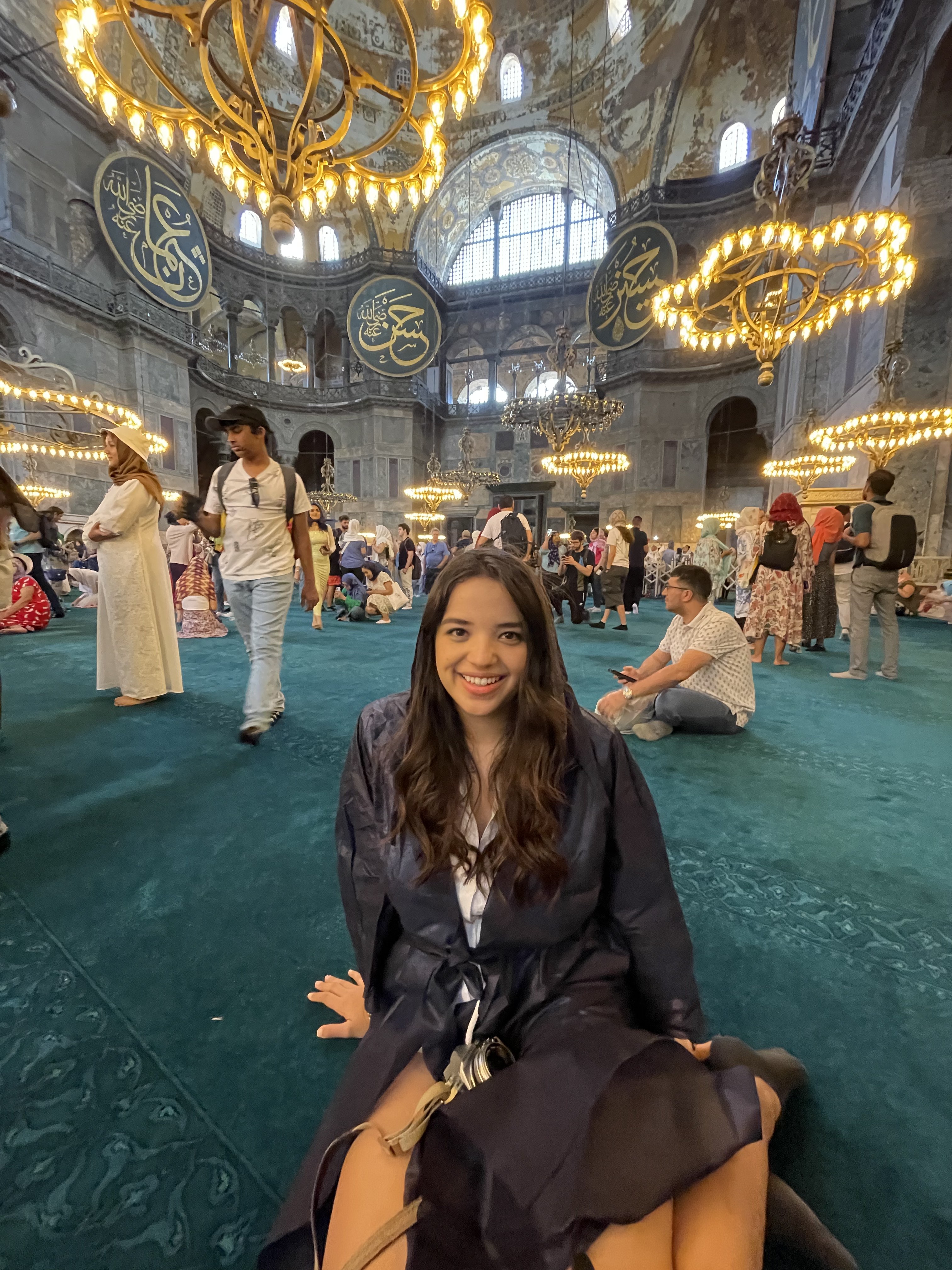 Camila Sáenz en uno de sus viajes alrededor del mundo.